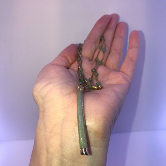 16 1/2" Jade and Beaded Necklace Set - Picture 9 of 13